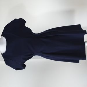 Navy short sleeve dress